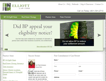 Tablet Screenshot of elliottlawfirmpllc.com